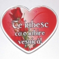 Magnet frigider inima Te iubesc cu o iubire vesnica!